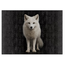 Planche en verre Black 4 Luxe Renard arctique ivoi