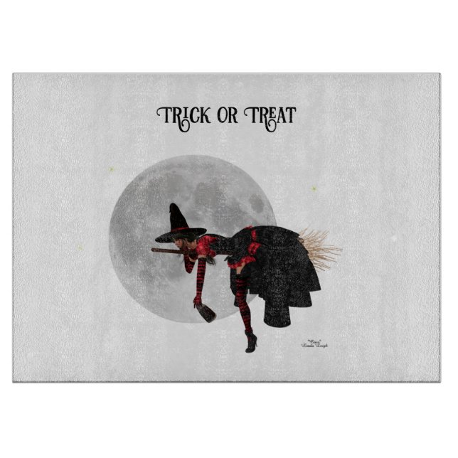 À Découper Sorcière Tipsy sur la planche de coupe de chambre  (Devant)