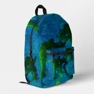 À Dos Imprimé Calcaire Abstrait dans le sac vert et le sac de bl