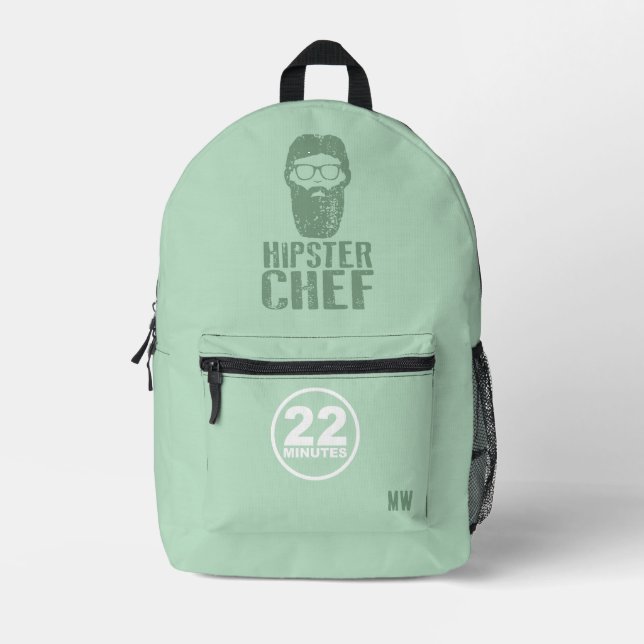 À Dos Imprimé Chef Hipster - CBC 22 Minutes Personnaliser le sac (Recto)