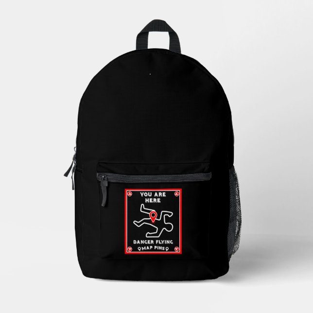 À Dos Imprimé Drôle Randonnée carte cadeau sac (Recto)