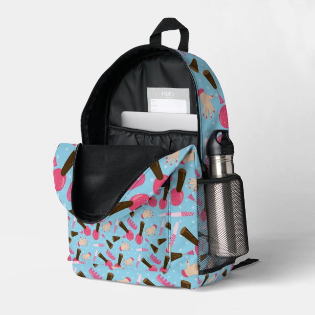 À Dos Imprimé Imprimer le sac de coupe (Coin arrière droit (ouvert))