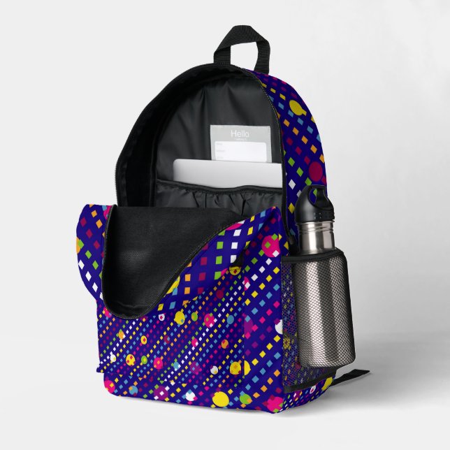 À Dos Imprimé Imprimer le sac de coupe (Coin arrière droit (ouvert))