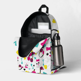 À Dos Imprimé Imprimer le sac de coupe