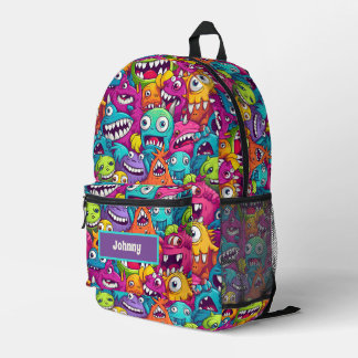 À Dos Imprimé Petit sac monstre cool ajouter nom