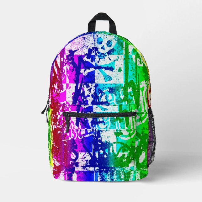 À Dos Imprimé Sac de l'école Rainbow Graffiti (Recto)
