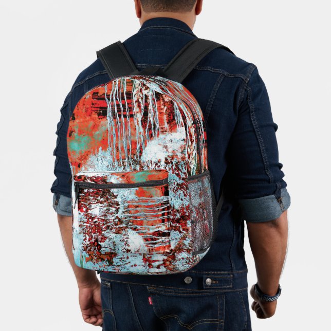 À Dos Imprimé Sac Print Cut Sew – Corrosion Pulse (Insitu (Modèle))