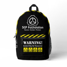 Sac SCP. Contenir. Protéger. Cartable paranormal