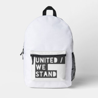 À Dos Imprimé " Unis Nous Tenons " / sac