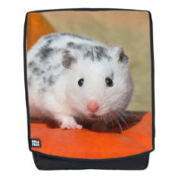 Noir blanc de hamster syrien mignon repéré - sac