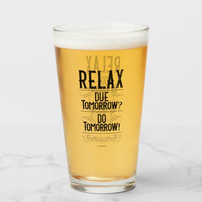 A échéance demain ? Fais Demain ! Verre (Devant (rempli))