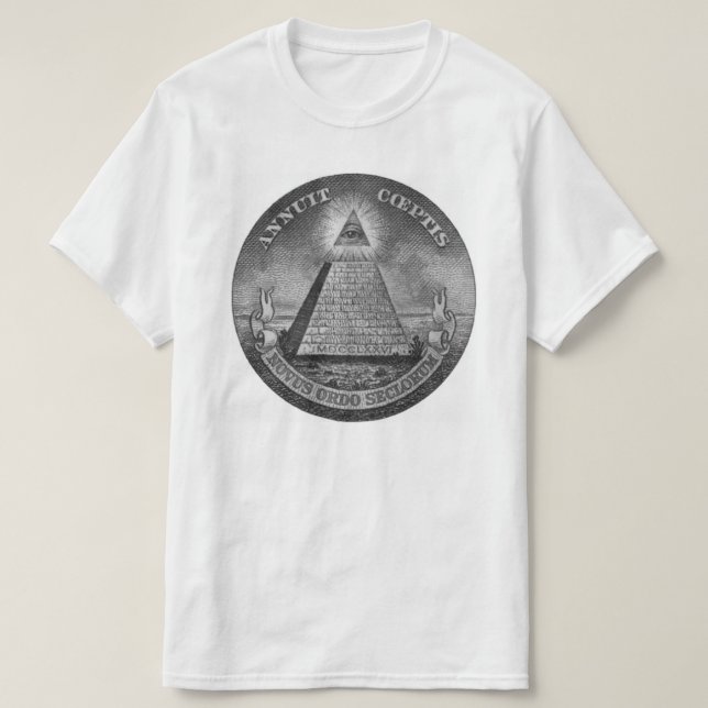 A éclairé tout le T-shirt voyant d'oeil (Design devant)