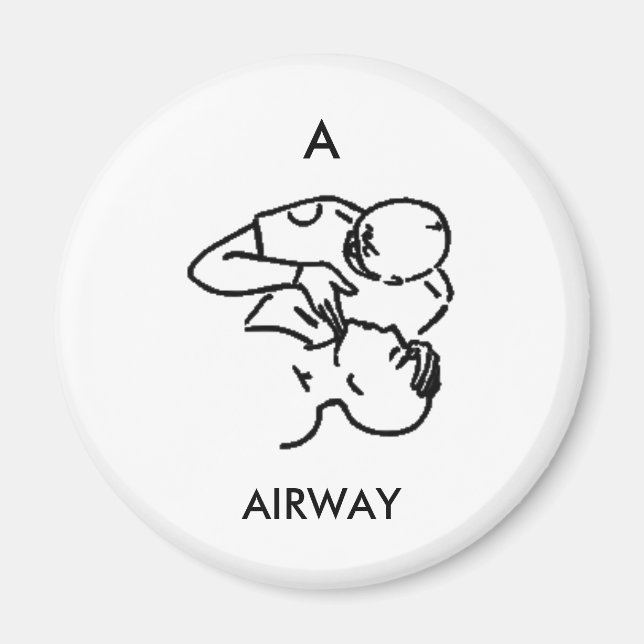 A est pour AIRWAY - aimant (Devant)