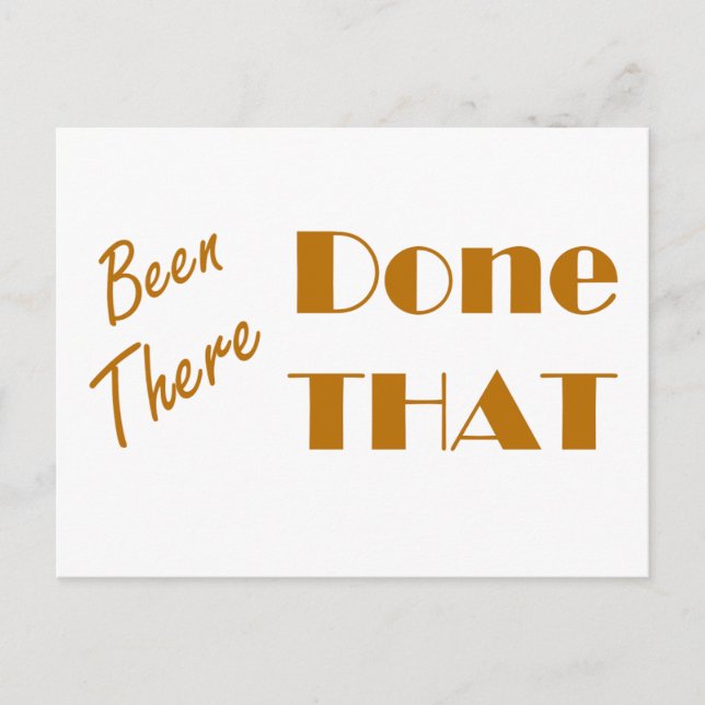 A été fait là-bas, la carte flash d'affirmation qu (Devant)