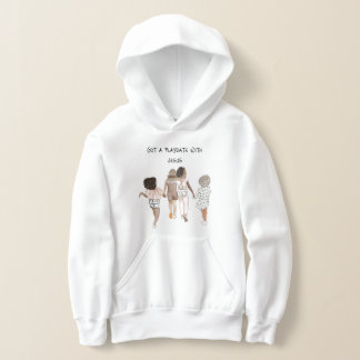 "A EU UN PLAYDATE AVEC JÉSUS" SWEAT - SHIRT À CAPU