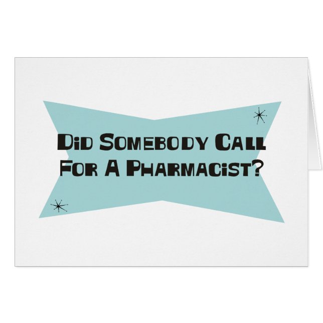 A fait quelqu'un appel pour un pharmacien (Devant horizontal)