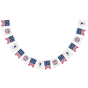 À Fanions 250e anniversaire Amérique Bannière de bunting pat