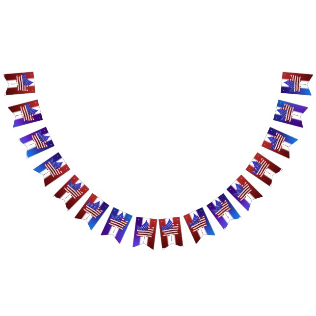 À Fanions 4 juillet Bannière Jour du Canada (Tout)