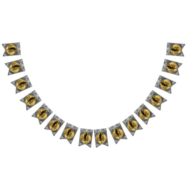 À Fanions Art déco Gatsby d'aileron bannière d'étamine de 6 (Tout)