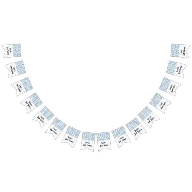 À Fanions Baby shower "Snips and Snails", bannière Swallowta (Tout)