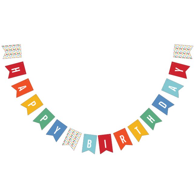 À Fanions Bannière animale d'anniversaire de silhouette de (Tout)
