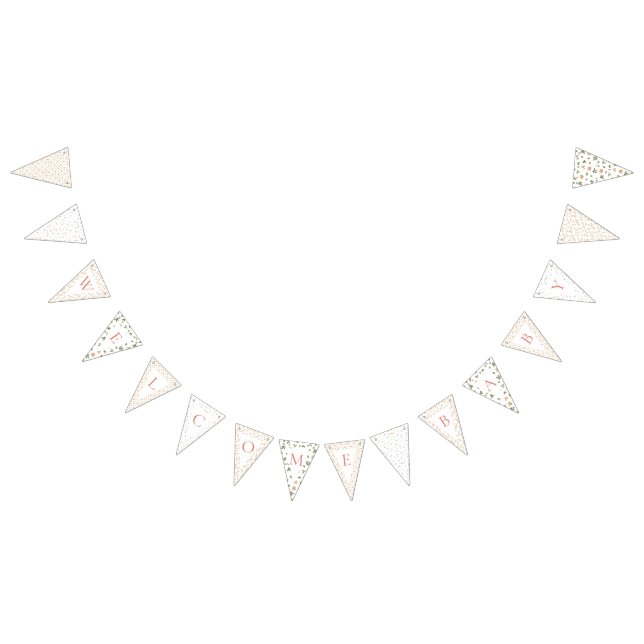 À Fanions Bannière Bunting - Bienvenue bébé (Tout)