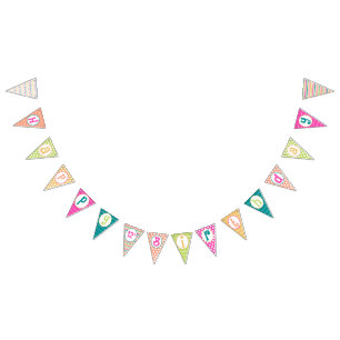 À Fanions Bannière colorée de Bunting Anniversaire