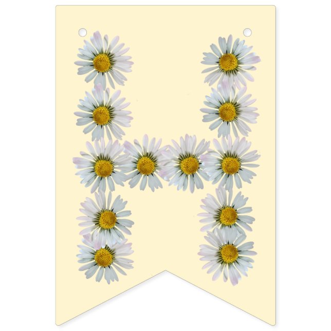 À Fanions Bannière d'anniversaire Daisy (Douzième drapeau)