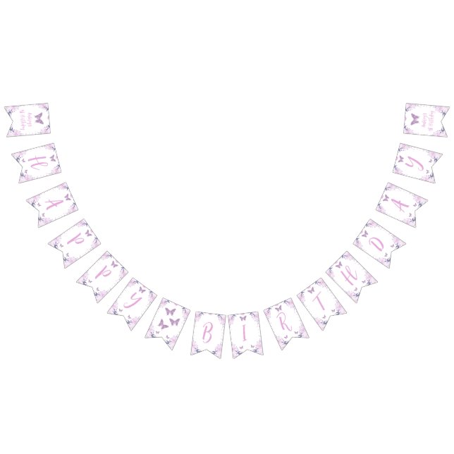 À Fanions Bannière d'anniversaire de la Parties scintillant  (Tout)