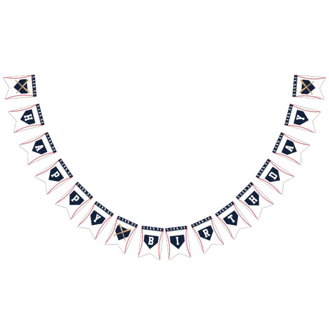 À Fanions Bannière d'anniversaire du baseball (Tout)