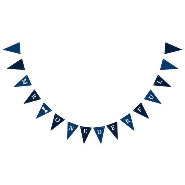 À Fanions Bannière d'anniversaire M. Onederful (Tout)