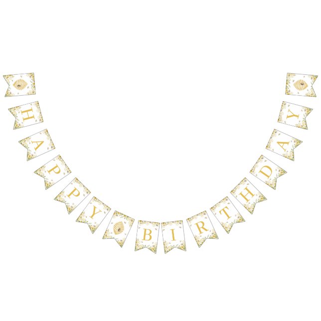 À Fanions Bannière d'anniversaire « Our Little Honey » (Tout)