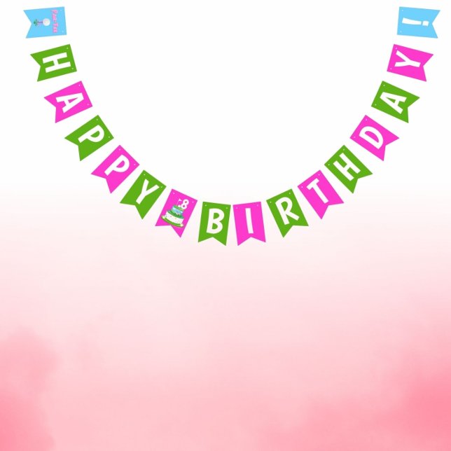 À Fanions Bannière d'anniversaire sur le thème du golf pour  (Colorful, Fun, Unique!)