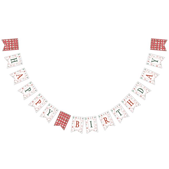 À Fanions Bannière d'anniversaire Winter ONEderland (Tout)