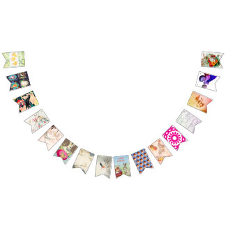 À FANIONS BANNIÈRE DE BUNNING DÉCORATIVE VINTAGE EASTER