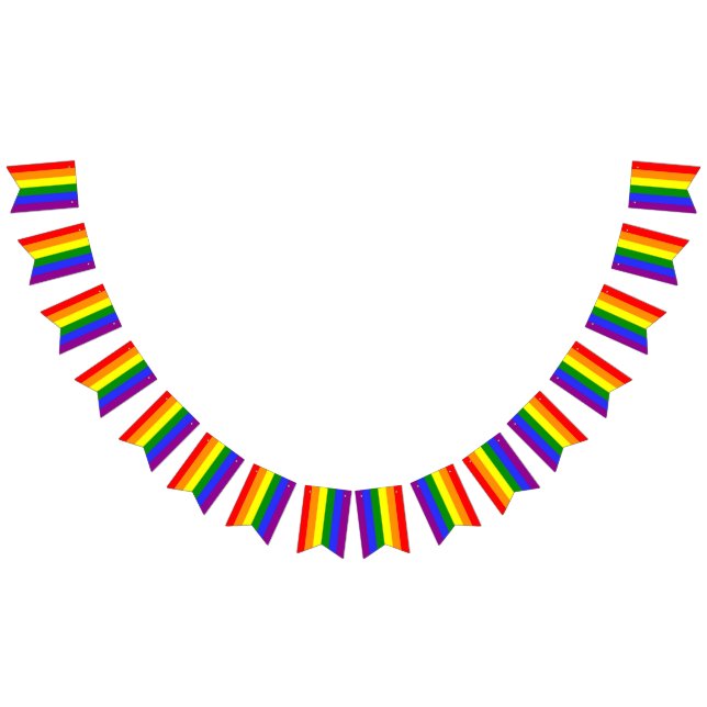 À Fanions Bannière de Bunting 6 couleurs Fierté LGBT Party (Tout)