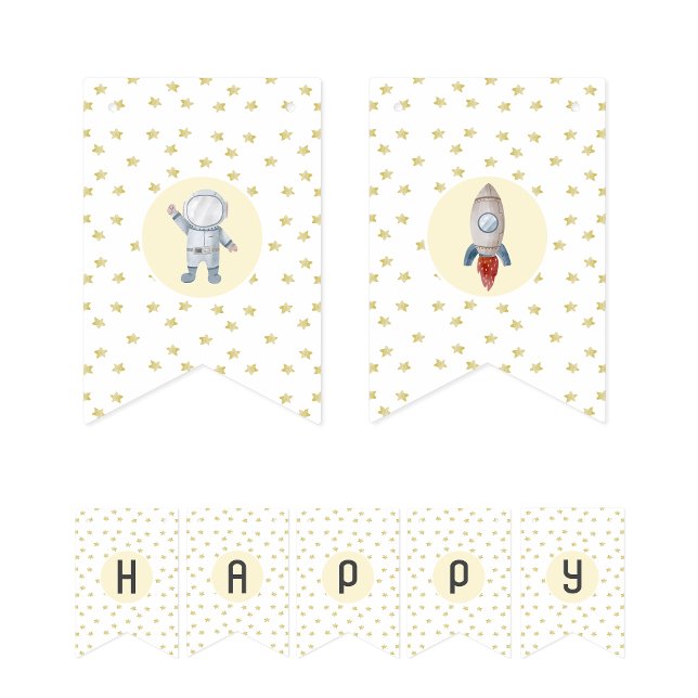 À Fanions Bannière de bunting de soirée sur le thème de l'es (Créateur téléchargé)