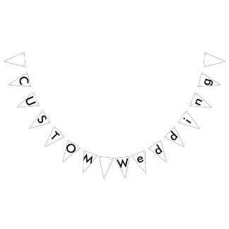 À Fanions Bannière de Bunting Personnalisé mariage - Triangl