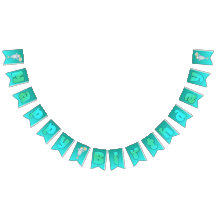 Bannière de décoration d'anniversaire Beluga Boo J