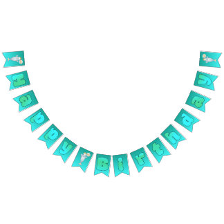 À Fanions Bannière de décoration d'anniversaire Beluga Boo J