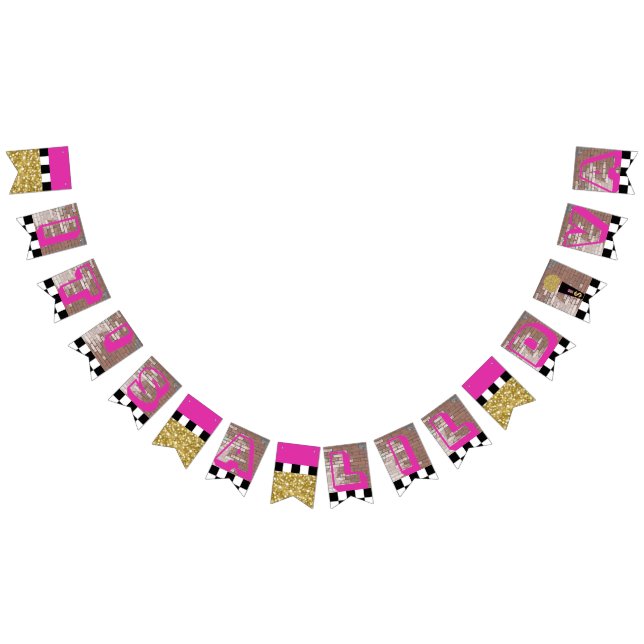 À Fanions Bannière de diva de Lil de baby shower de hip hop (Tout)