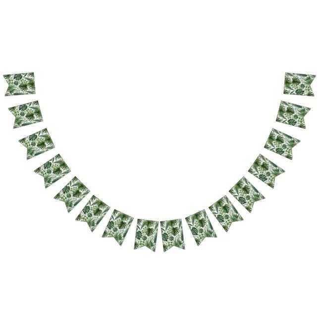 À Fanions Bannière de faisceau de jungle tropicale (Tout)