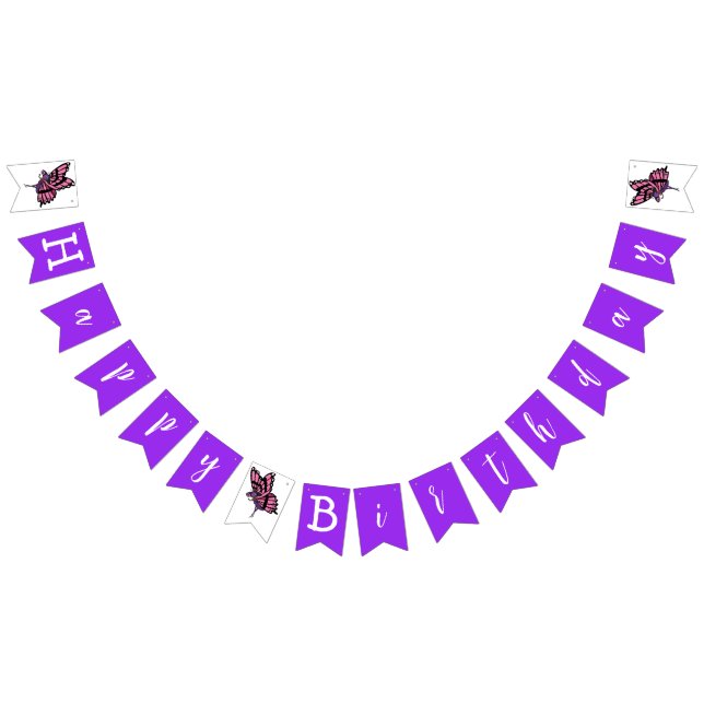À Fanions Bannière de faisceau de papillon (Tout)