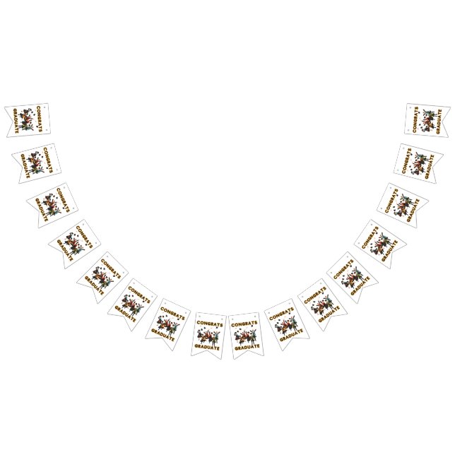 À Fanions Bannière de félicitations au diplômé (Tout)