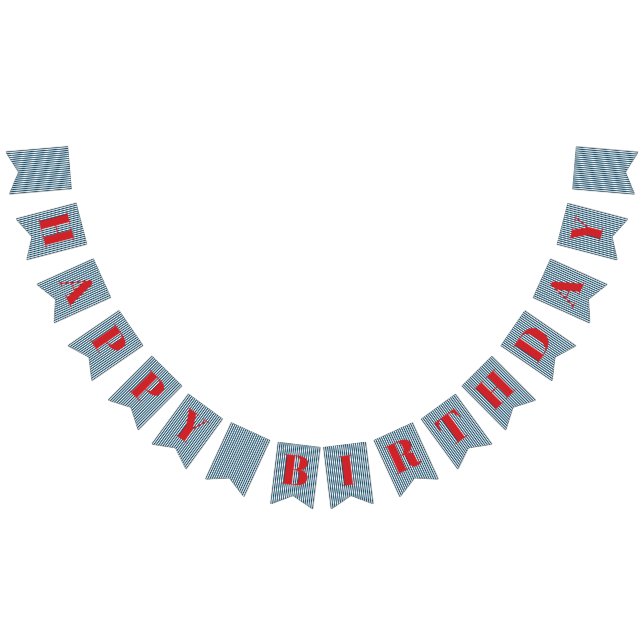 À Fanions Bannière de fête d'anniversaire sur le thème du tr (Tout)