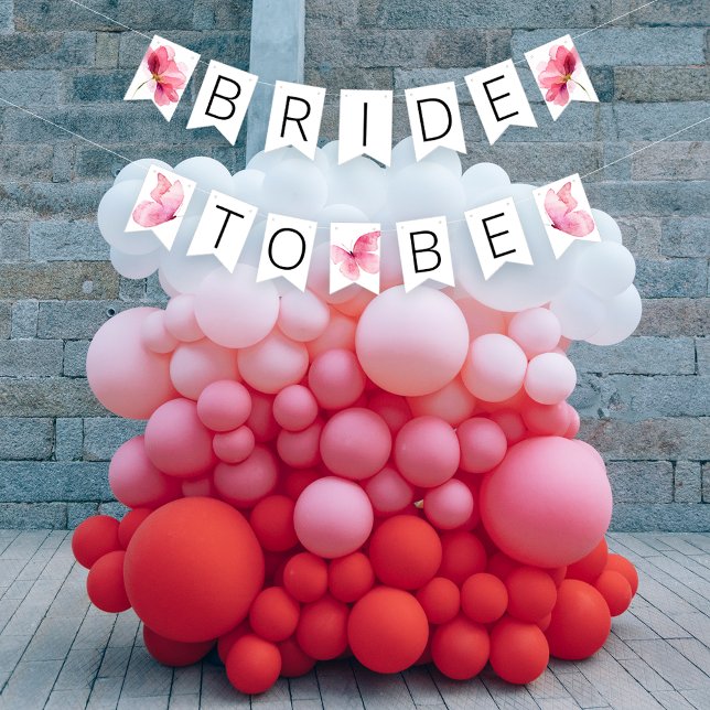 À Fanions Bannière de guirlande de Baby Shower Papillons Flo (Créateur téléchargé)