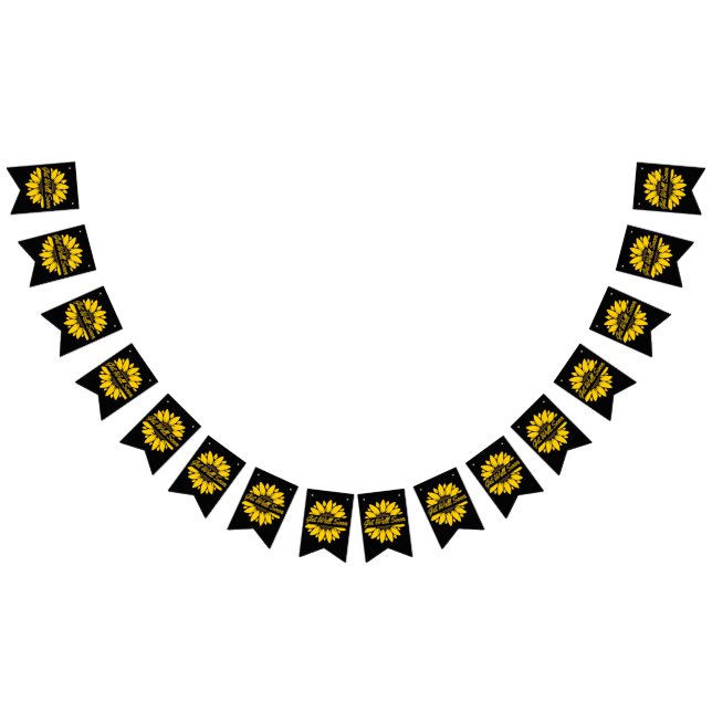 À Fanions Bannière de guirlande tournesol Meilleurs Vœux de  (Tout)