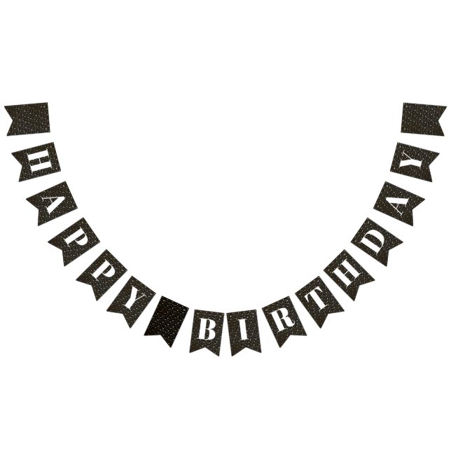 À Fanions Bannière de la fête d'anniversaire sur le thème de (Tout)