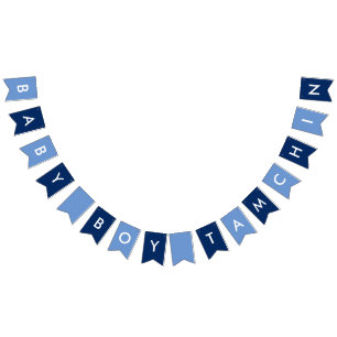À Fanions Bannière de marine de Tamchin de bébé, bleue et