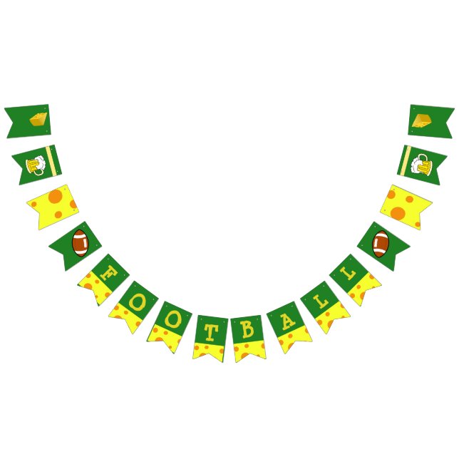 À Fanions Bannière de partie du football du Wisconsin (Tout)